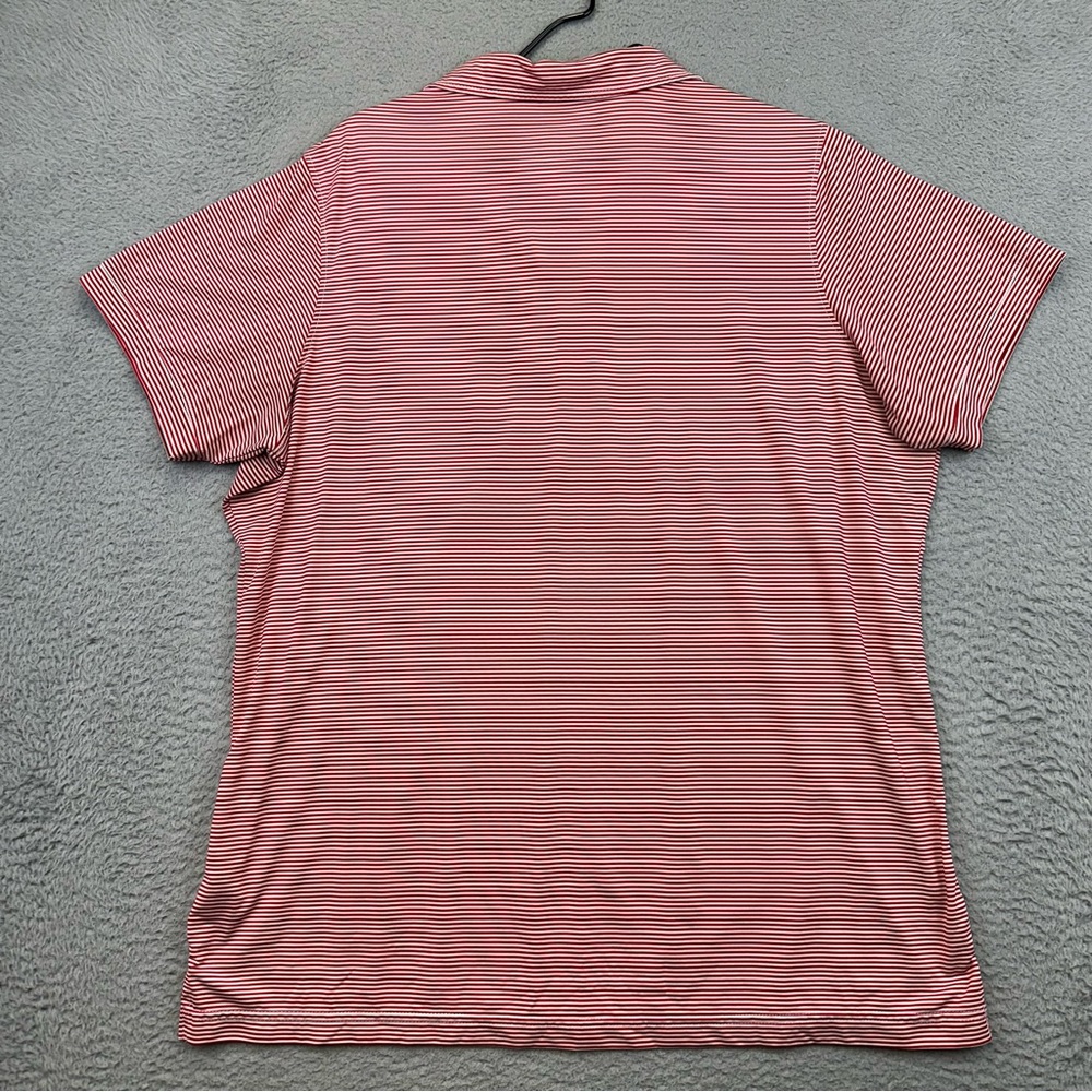 Chick Fil A Uniform Shirt Womens XL Red White Striped Stretch Hydrochill Work - Picture 5 of 12